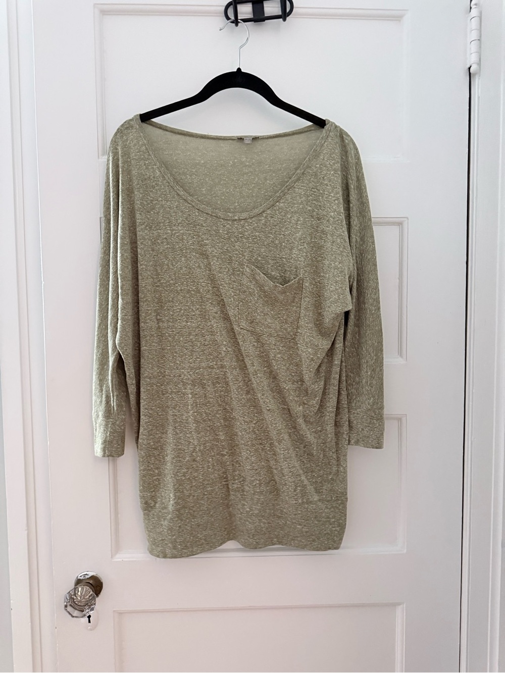 Rubbish Olive Green Lightweight Scoop Neck Tunic